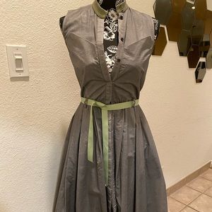 Vintage style Antipodium summer midi-length dress